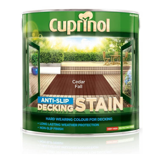 Tinte para terrazas antideslizante Cuprinol 2,5 L Cedar Fall
