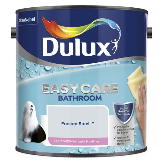 Dulux Easycare Bathroom Soft Sheen 2.5L Frosted Steel