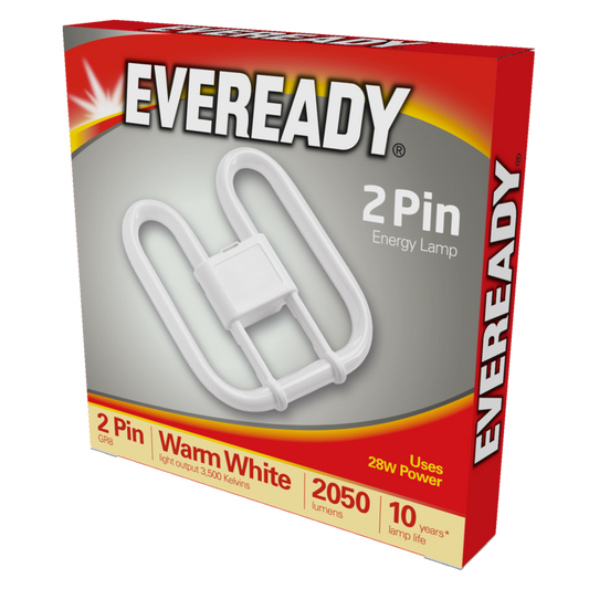 Eveready 2D Lamp 28W 2 PIN 240V CFL