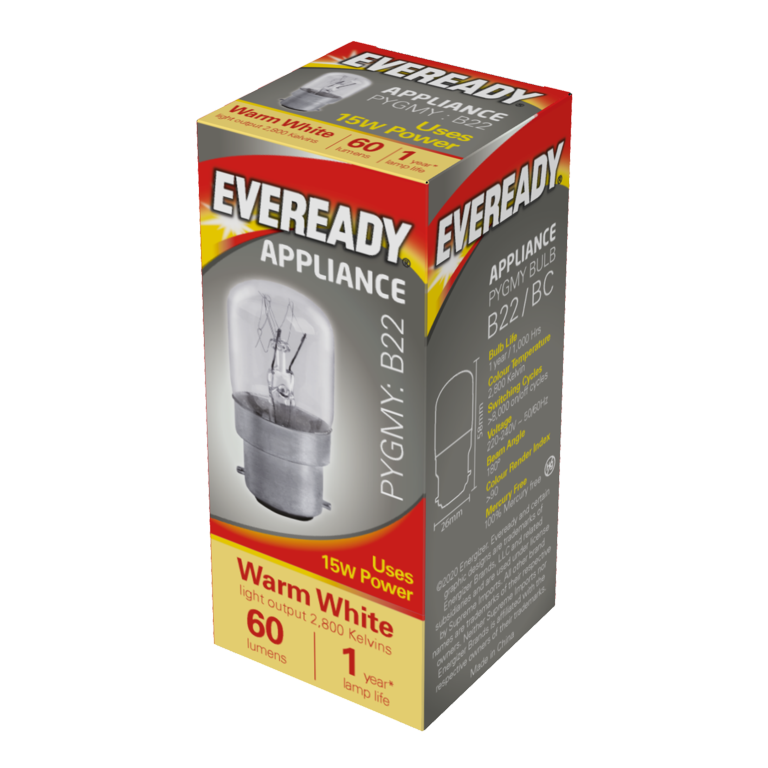 Eveready Pygmy 15W BC Transparent Pack 10