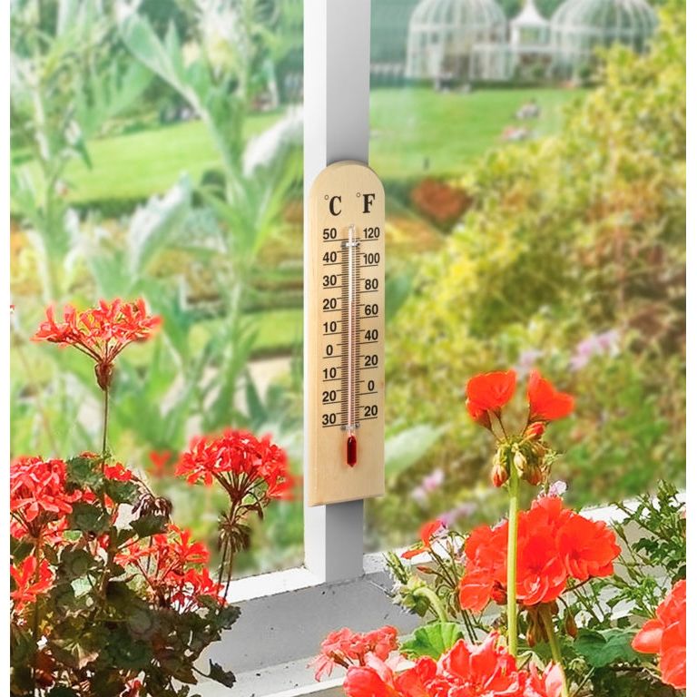 Thermomètre en bois Ambassador 12'' (30cm)