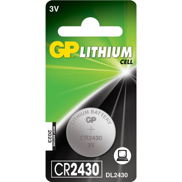 GP Lithium Button Cell Battery CR2430 Single