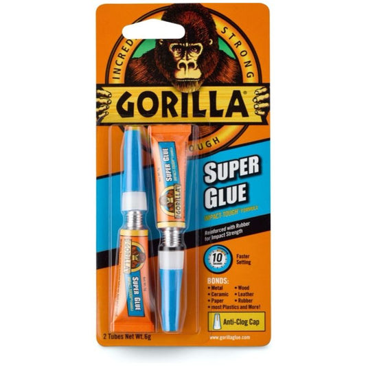 Gorilla Super Pegamento Tubo 2 x 3g