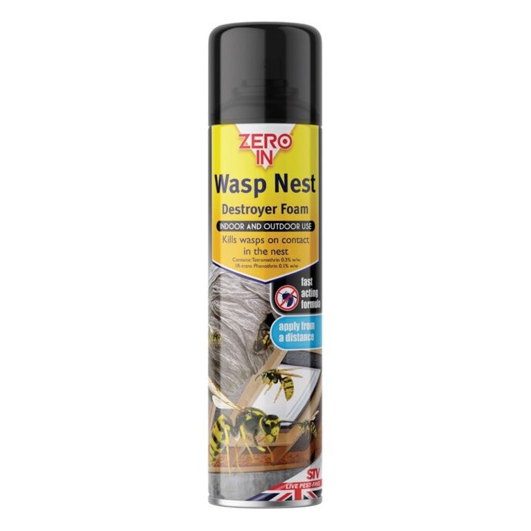 Zero In Wasp Nest Killer Foam 300ml Aerosol