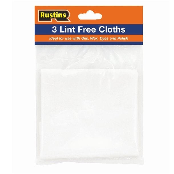 Rustins Lint Free Cloths Pack 3
