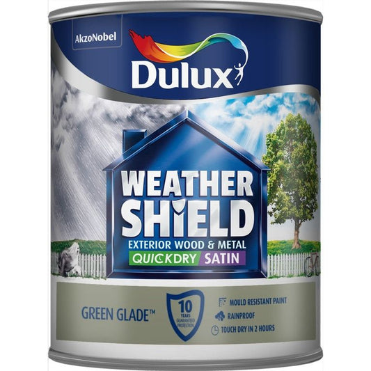 Dulux Weathershield Quick Dry Exterior Satin 750ml Green Glade