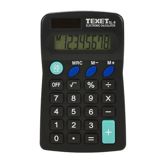 Calculatrice de poche noire Texet