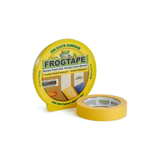 Cinta adhesiva para pintor Frog Tape 24 mm x 41 m Superficie delicada
