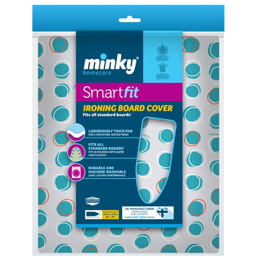 Housse de table à repasser Minky Smartfit 125 x 45 cm