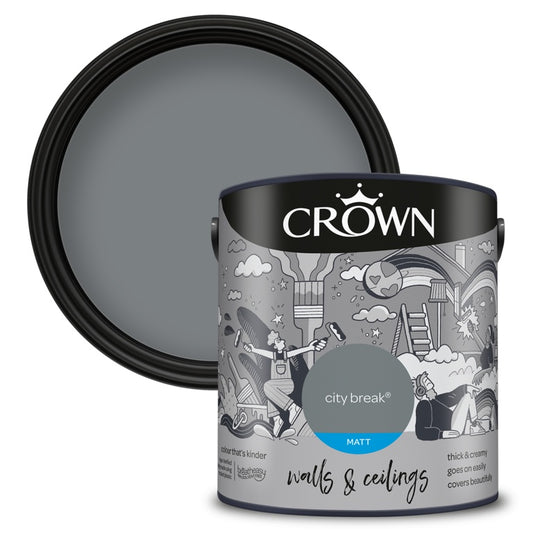 Crown Walls & Ceilings Matt  2.5L City Break