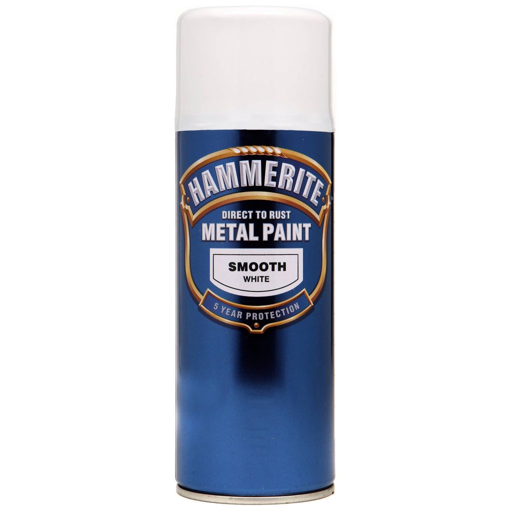 Hammerite Metal Paint 400ml Aerosol Smooth White