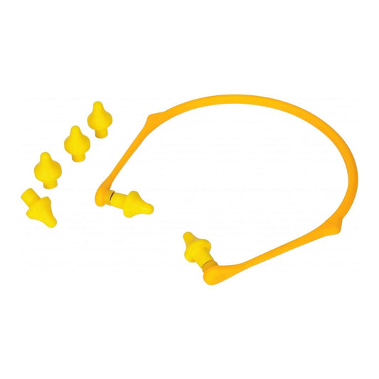 Cache-oreilles Vitrex avec bandeau pliable jaune