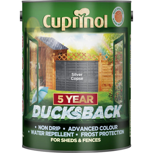 Cuprinol Ducksback 5L Argent Copse