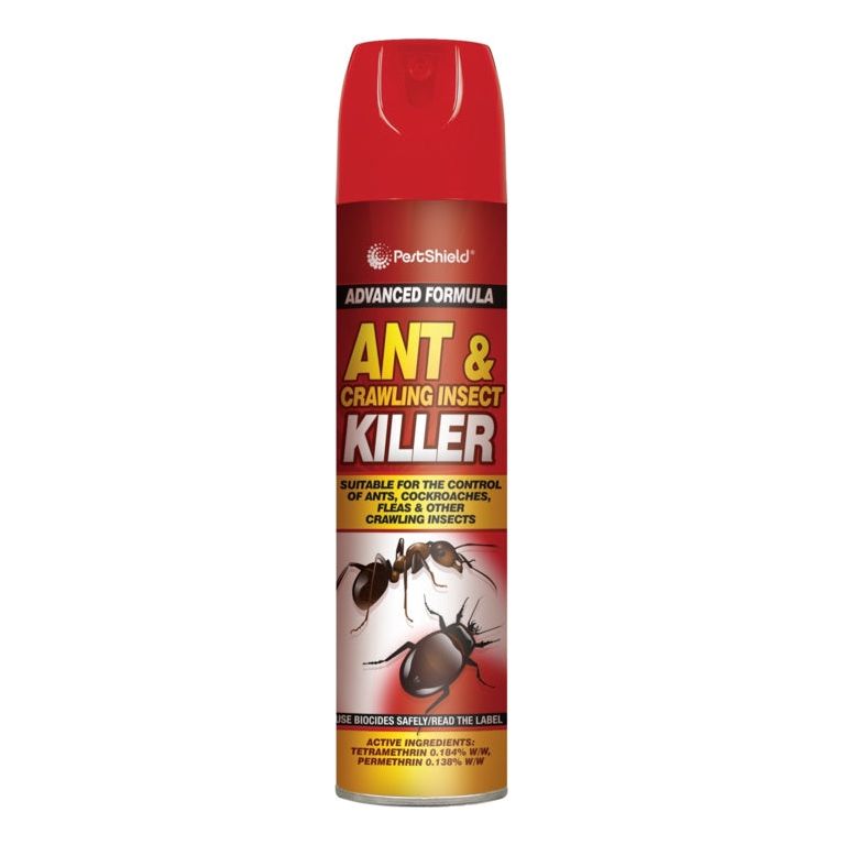 PestShield Destructeur de Fourmis et d'Insectes Rampants Aérosol 300 ml