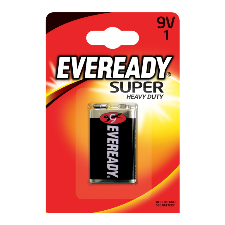 Batería Eveready de alta resistencia de 9 V