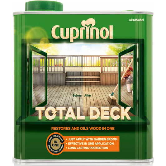 Cuprinol Total Deck Restaurateur et huile 2,5 L Transparent