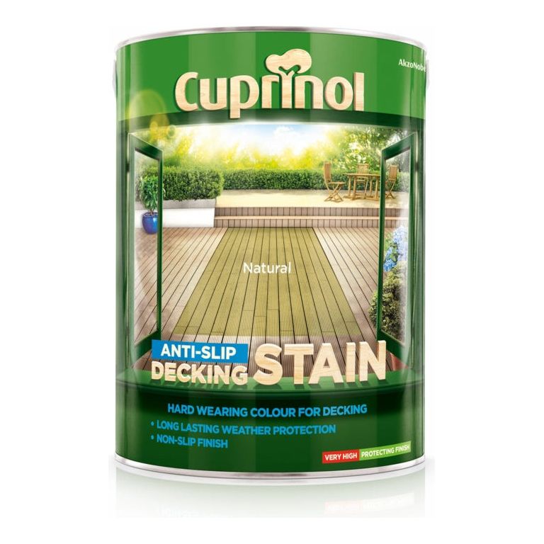 Cuprinol Anti Slip Decking Stain 5L Natural