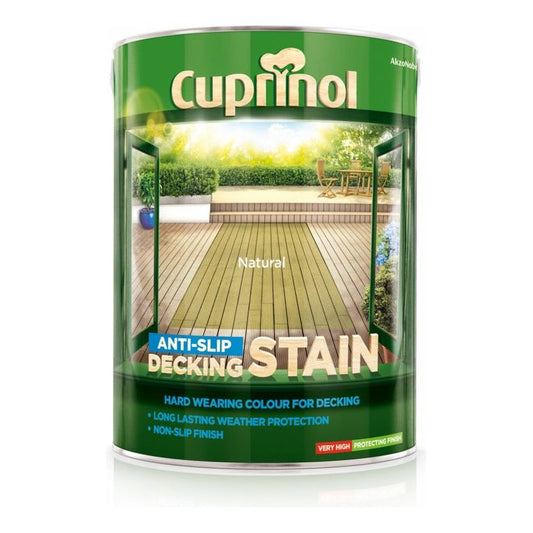 Tinte para terrazas antideslizante Cuprinol 5L Natural