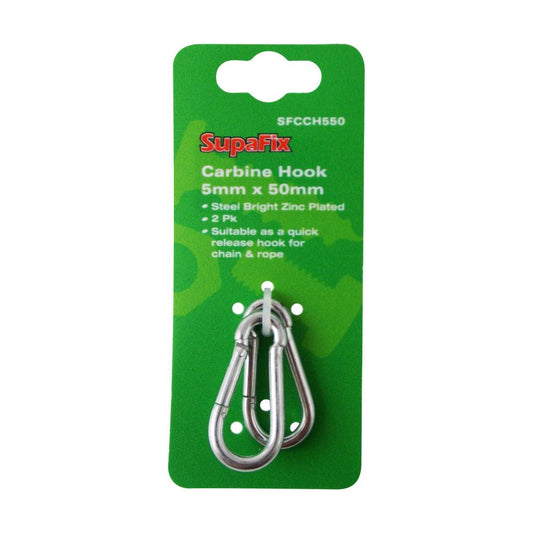 SupaFix Carbine Hook Pack 2 5x50mm