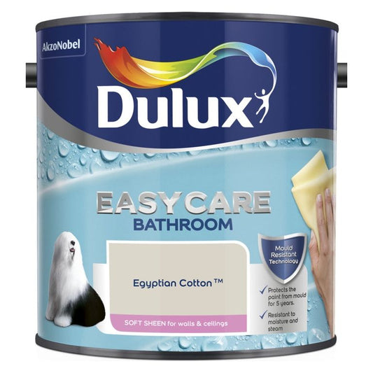 Dulux Easycare Bathroom Soft Sheen 2.5L Egyptian Cotton
