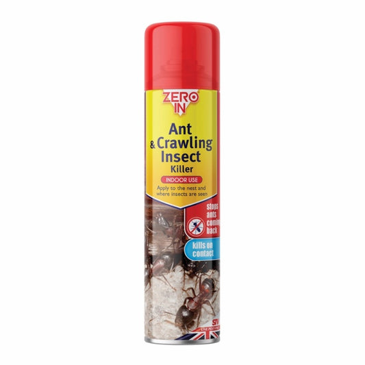 Zero In Ant & Crawling Insect Killer Spray 300ml Aerosol