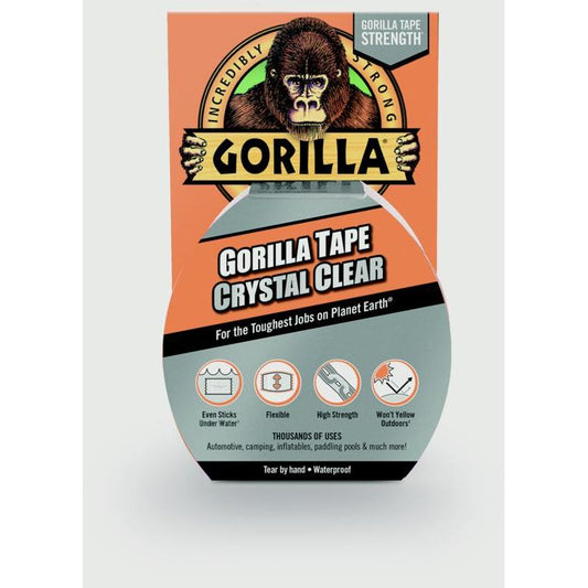 Gorilla Crystal Clear Tape 8.2m