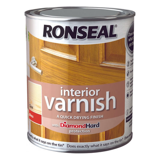 Ronseal Interior Varnish Gloss 750ml Clear