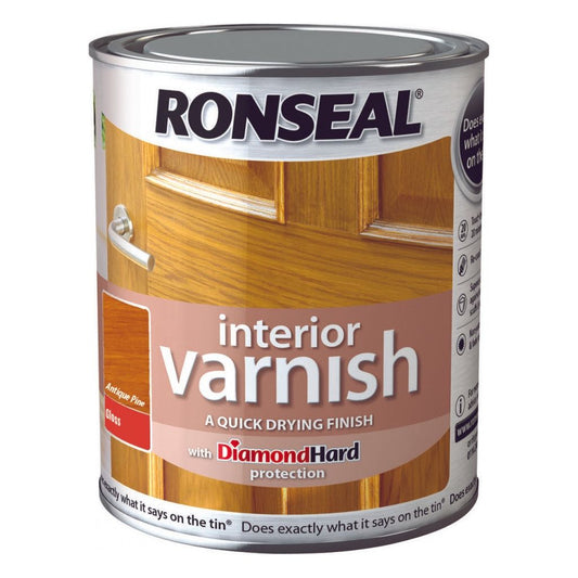 Ronseal Barniz Interior Brillo 250ml Pino Antiguo