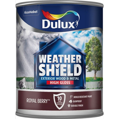 Dulux Weathershield Brillant extérieur 750 ml Baie Royale