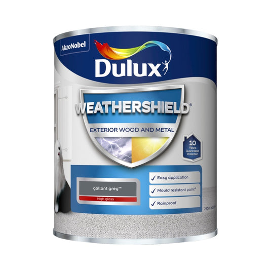 Dulux Weathershield Exterior Gloss 750ml Gallant Grey