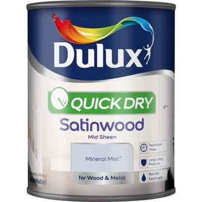 Dulux Bruma Mineral De Secado Rápido Satinwood 750ml