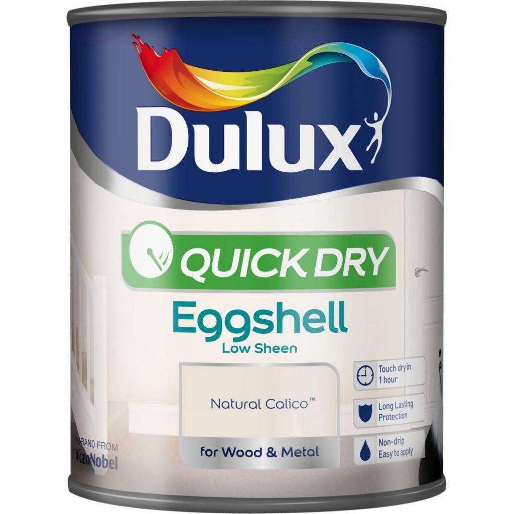 Dulux Quick Dry Eggshell 750ml Natural Calico