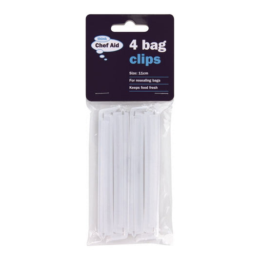 Chef Aid Bag Clips 11cm 4 Pack