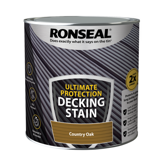 Ronseal Teinture pour terrasse Ultimate Protection 2,5 L Chêne campagnard