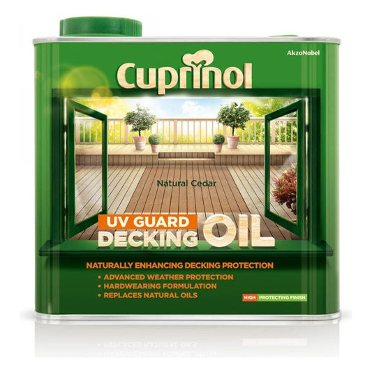 Cuprinol UV Guard Decking Oil 2.5L Natural Cedar