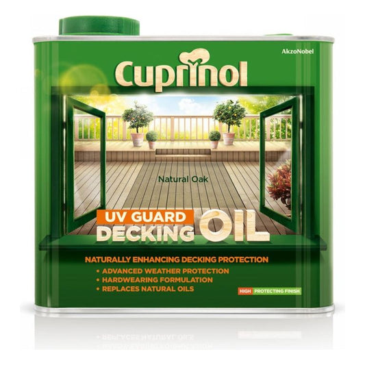 Cuprinol UV Guard Decking Oil 2.5L Natural Oak