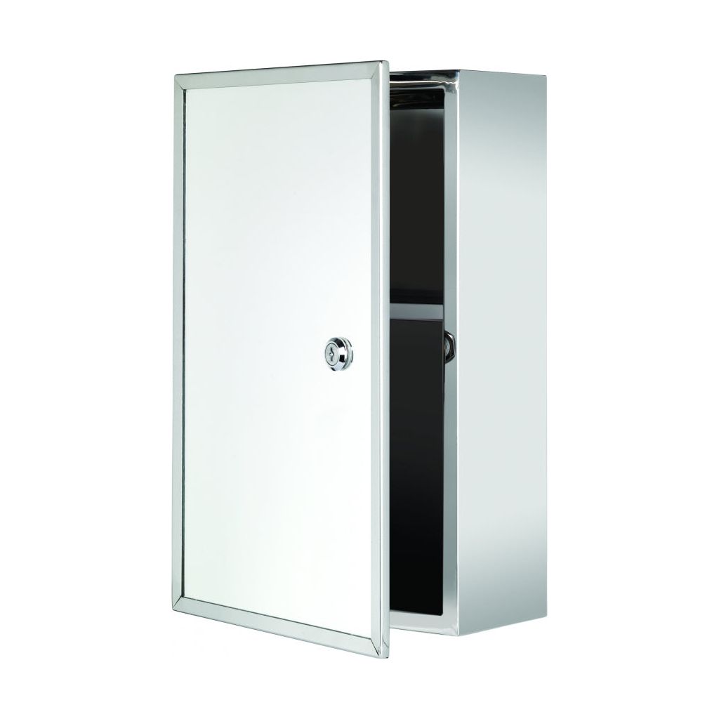 Croydex Trent Stainless Steel Medicine Cabinet Lockable