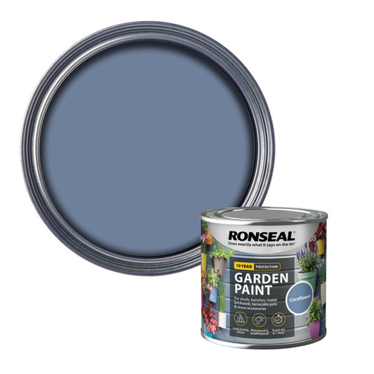 Ronseal Garden Paint 250ml Cornflower