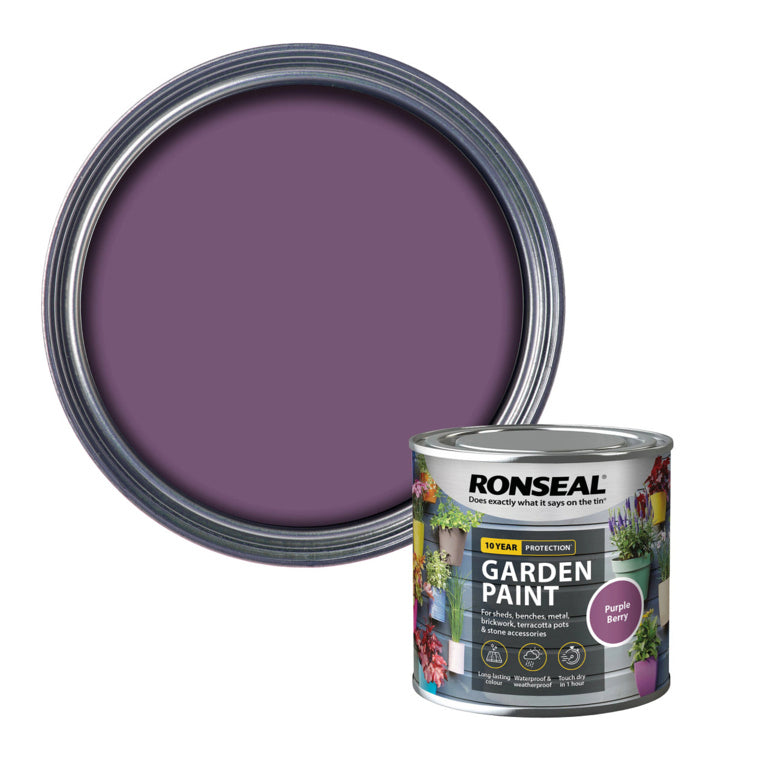 Peinture de jardin Ronseal 250 ml Baie violette