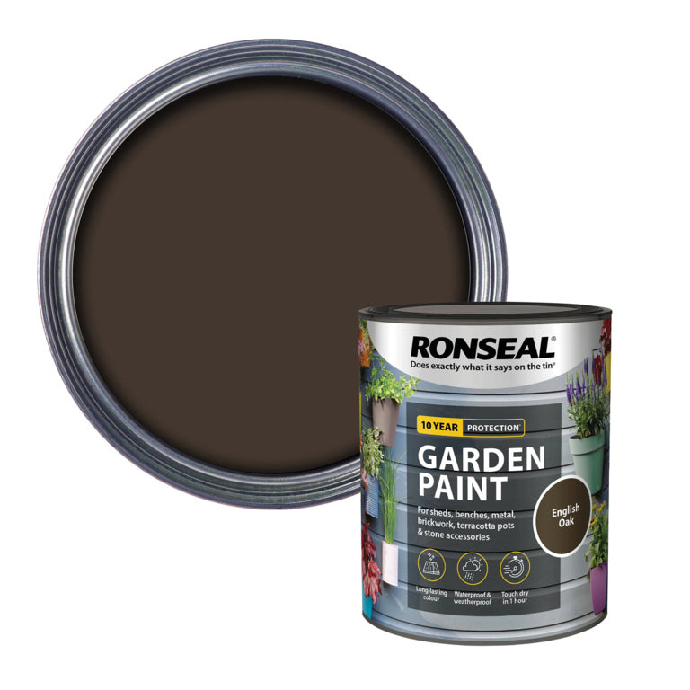 Pintura de jardín Ronseal 750ml Roble inglés