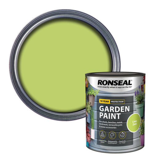 Ronseal Garden Paint 750ml Lime Zest