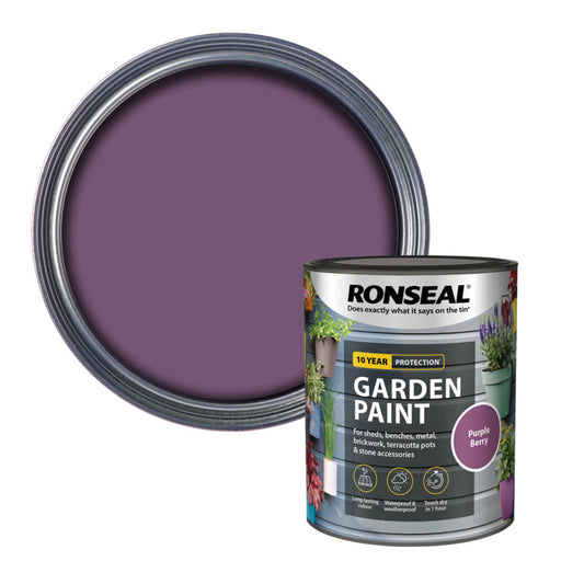 Peinture de jardin Ronseal 750 ml Baie violette