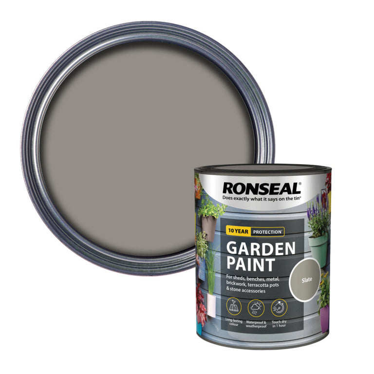 Ronseal Garden Paint 750ml Slate