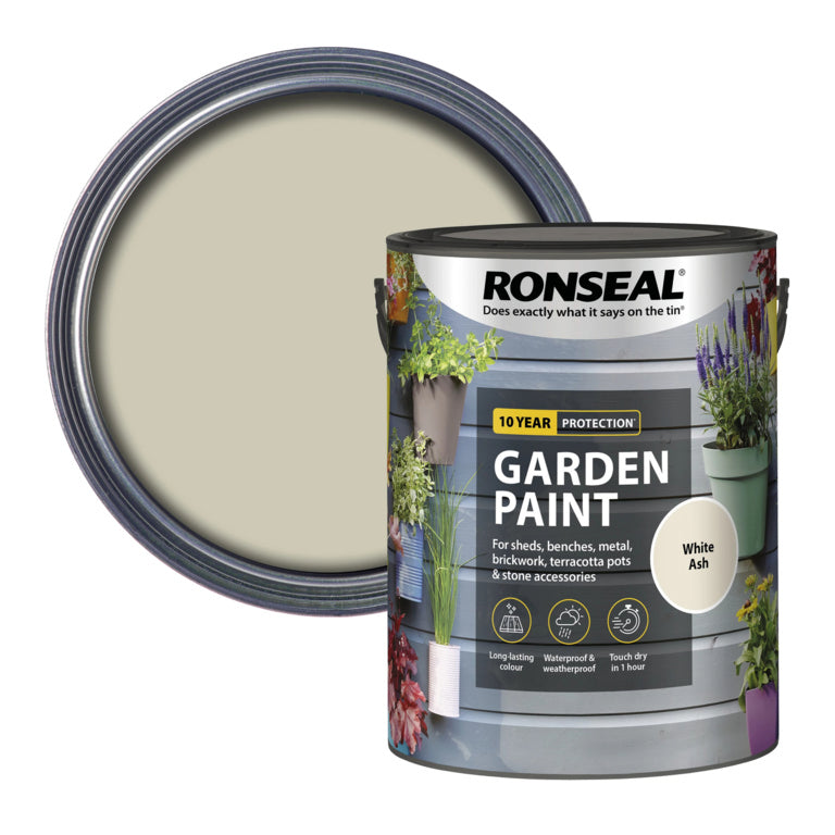 Ronseal Garden Paint 750ml White Ash