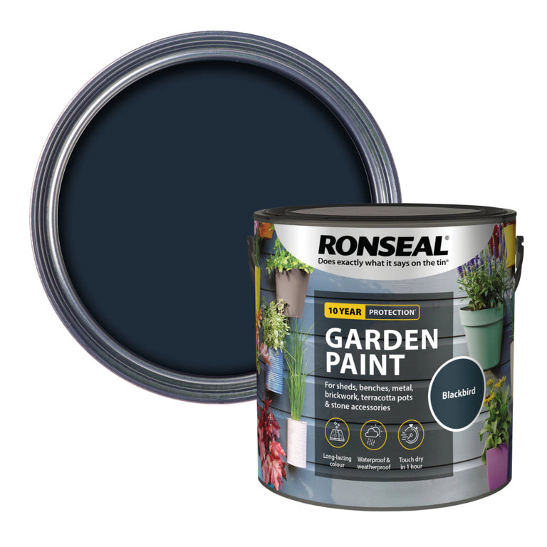 Ronseal Garden Paint 2.5L Blackbird
