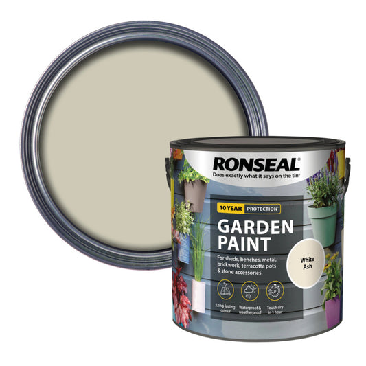 Pintura de jardín Ronseal 2,5 L blanco fresno