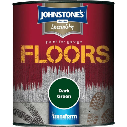 Johnstone's Garage Floor Paint Semi Gloss 750ml Dark Green