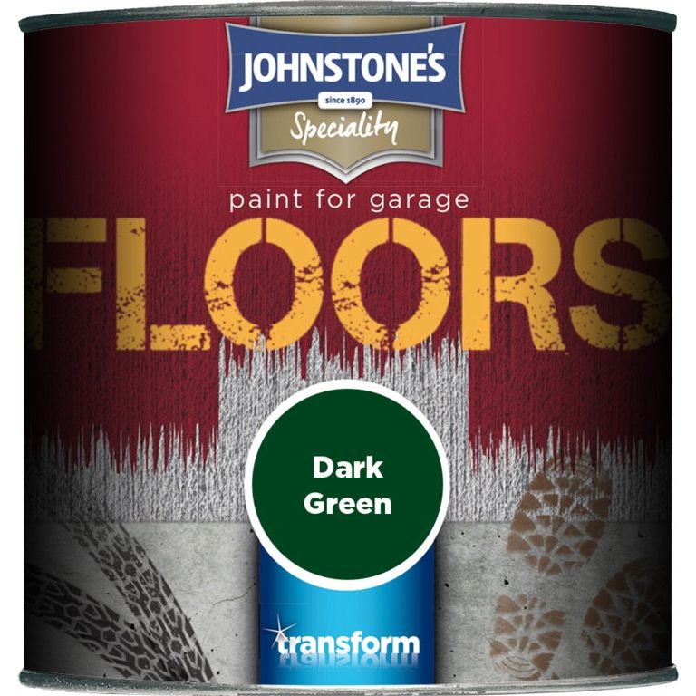 Johnstone's Garage Floor Paint Semi Gloss 250ml Dark Green