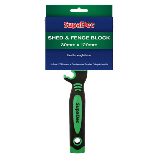 SupaDec Shed And Fence Block Brush 30mm x 120mm