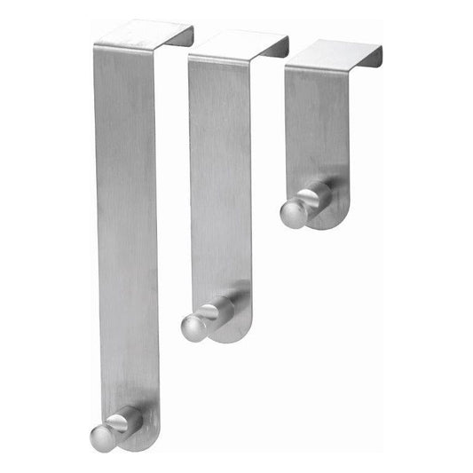 Blue Canyon Stainless Steel Over Door Hooks Set 3